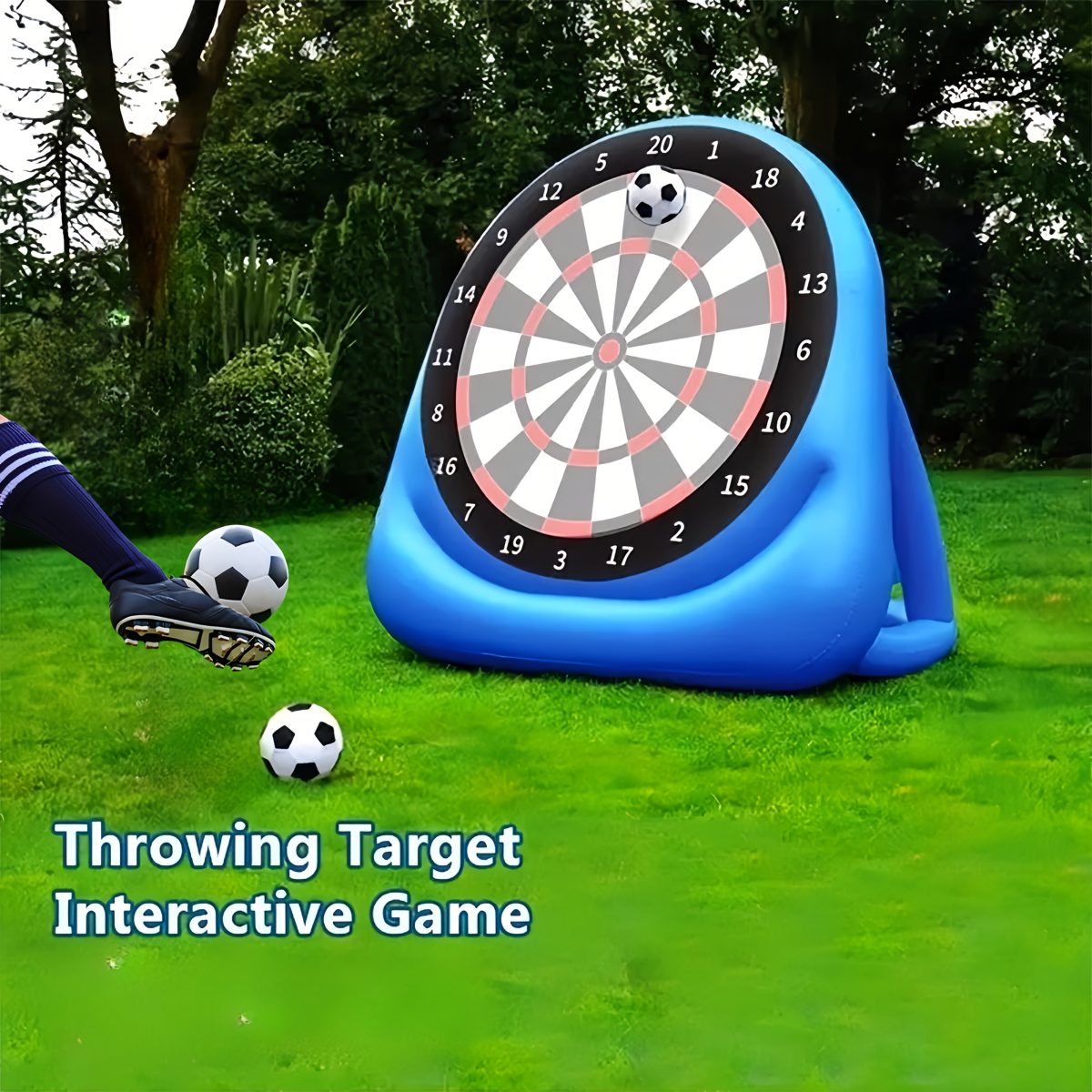 Inflatable Dart Board Game with 2 Soccer Balls - Image 3