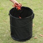 Black Portable Foldable Trash Can with Carry Handle - Image 5