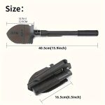 Lightweight Foldable Multi-Tool Steel Shovel for Outdoors - Image 4