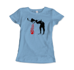 Banksy Lovesick Girl Throwing Up Hearts Artwork T-Shirt - Image 41