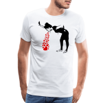 Banksy Lovesick Girl Throwing Up Hearts Artwork T-Shirt - Image 2