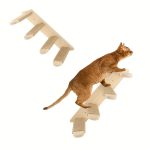 Paws & Play: Elevated Wooden Cat Climbing Shelf - Image 4