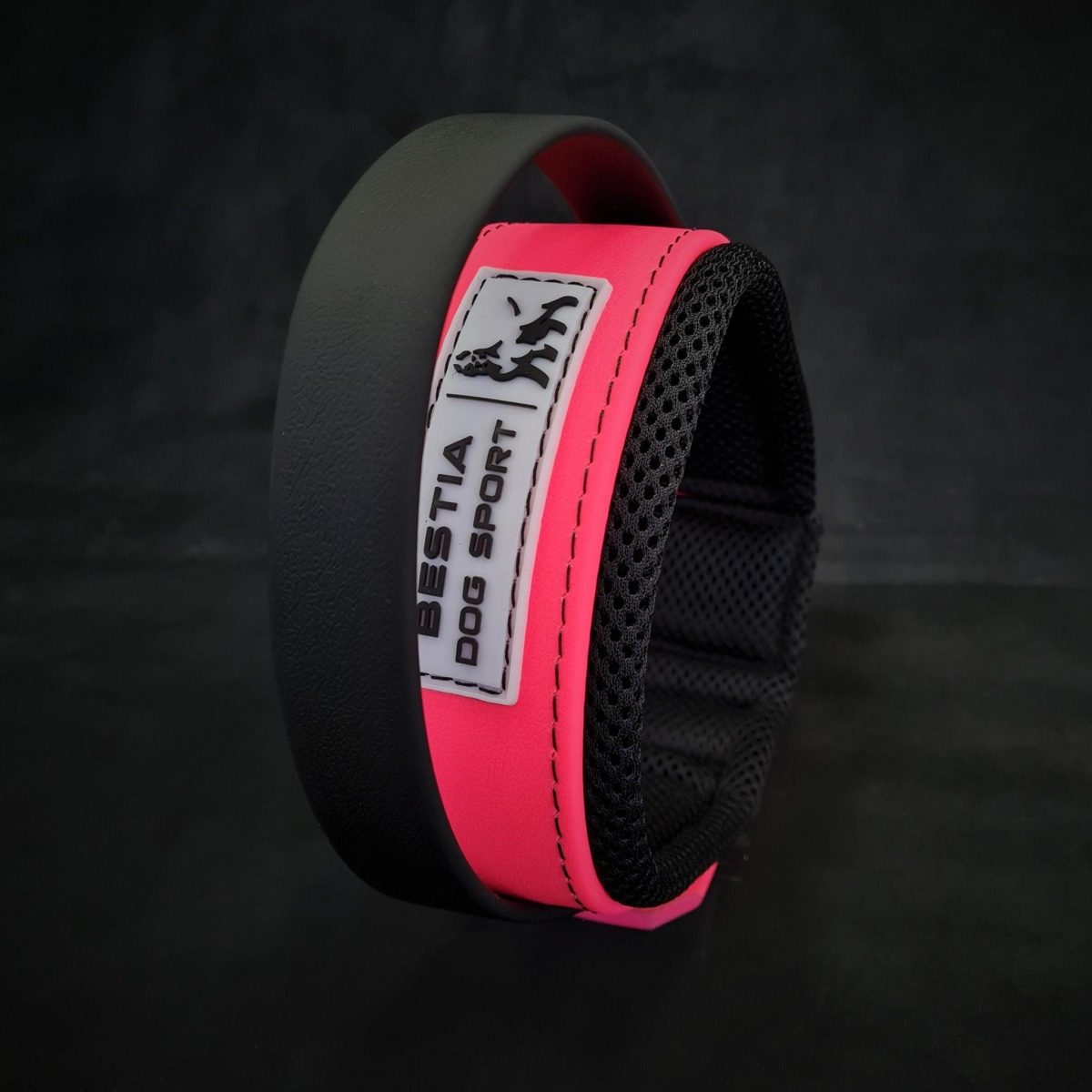 BESTIA DOG SPORT HANDLE COLLAR NEON PINK - Image 2