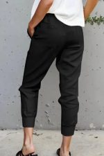 Black Causal Pockets Pants - Image 2
