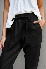 Black Causal Pockets Pants - Image 4
