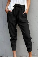Black Causal Pockets Pants - Image 9
