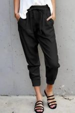 Black Causal Pockets Pants - Image 3