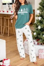 Bonbon I Love Valentine Print Tee and Pants Lounge Set - Image 3