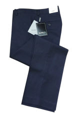 "Bradley" Midnight Navy Luxury Wool Blend Suit Pants - Image 48