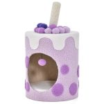 NNECW Bubble Tea Cat Tree Tower Cat Condo Furniture with Scratching Post-Purple - Image 2