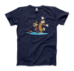 Calvin and Hobbes Dancing with Record Player T-Shirt - Image 13