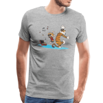 Calvin and Hobbes Dancing with Record Player T-Shirt - Image 2