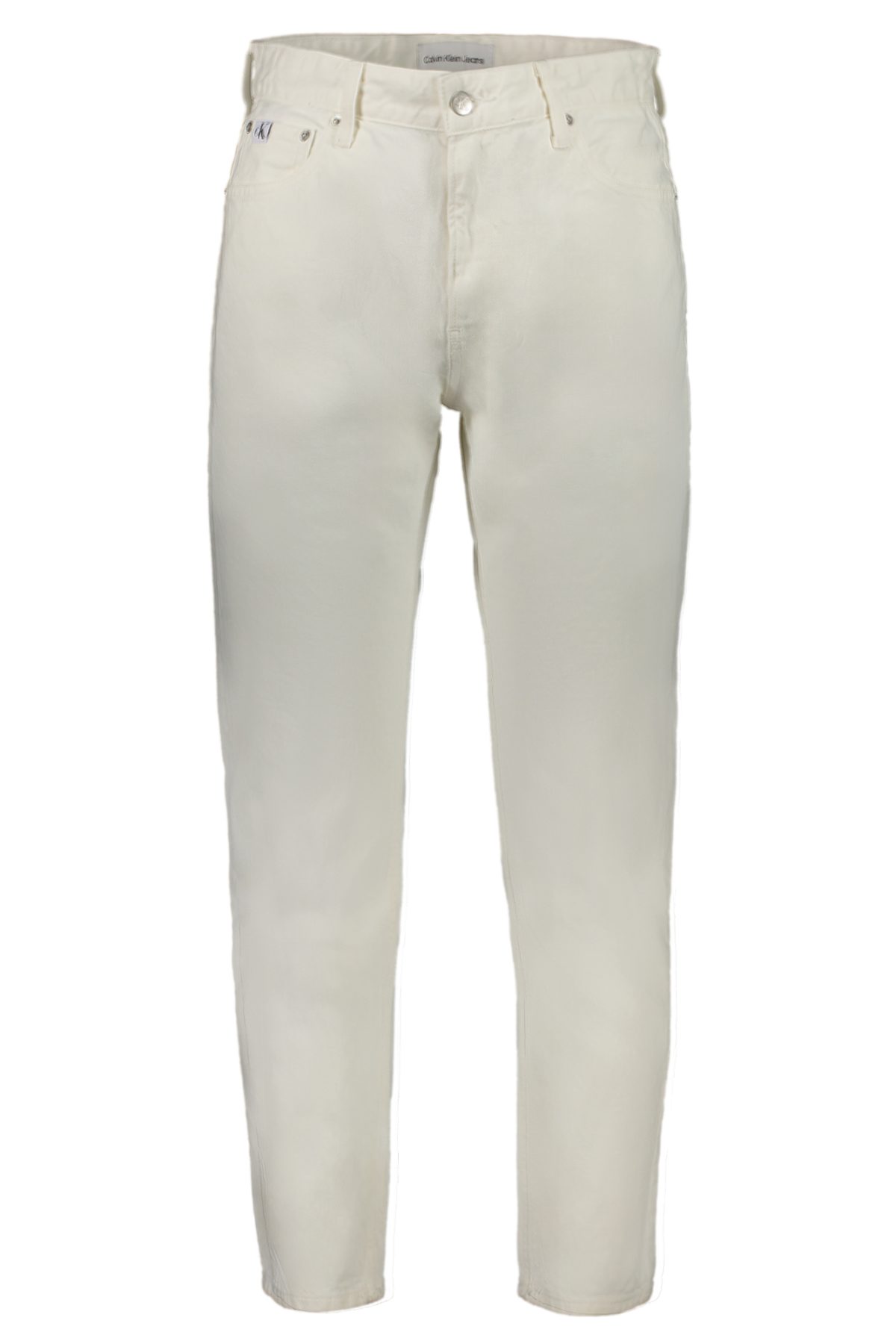 CALVIN KLEIN MEN'S WHITE DENIM JEANS - Image 1