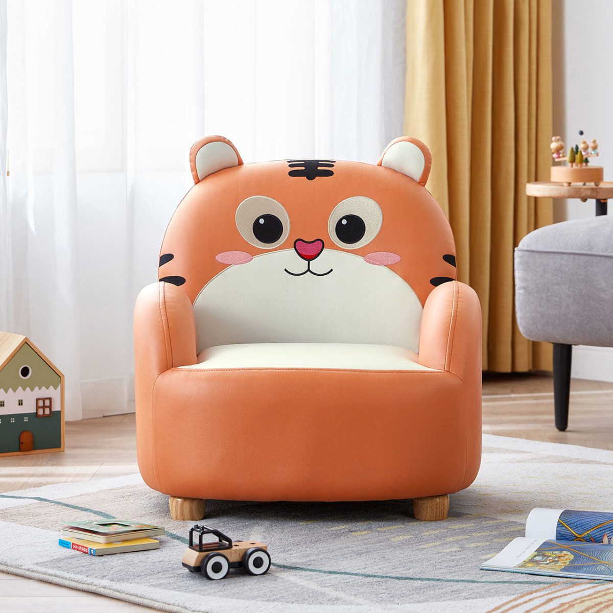 Cartoon Animal Friends Kids Sofa Arm Chair - Image 7