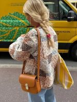 Color Block Print Loose Thin Cotton Jacket - Image 5