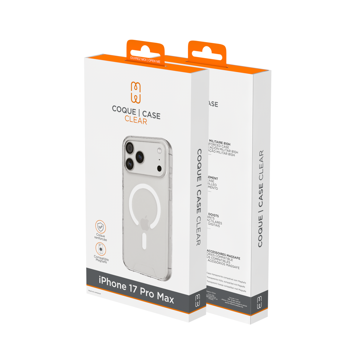 Coque Clear MagSafe iPhone 17 Pro Max - Transparente - Image 4