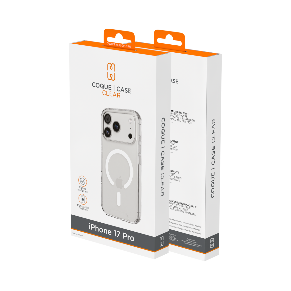 Coque Clear MagSafe iPhone 17 Pro - Transparente - Image 4