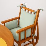 Coussin de Chaise Haute en Coton Bio Vert - Image 4