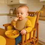 Coussin de Chaise Haute en Coton Bio Honey - Image 2