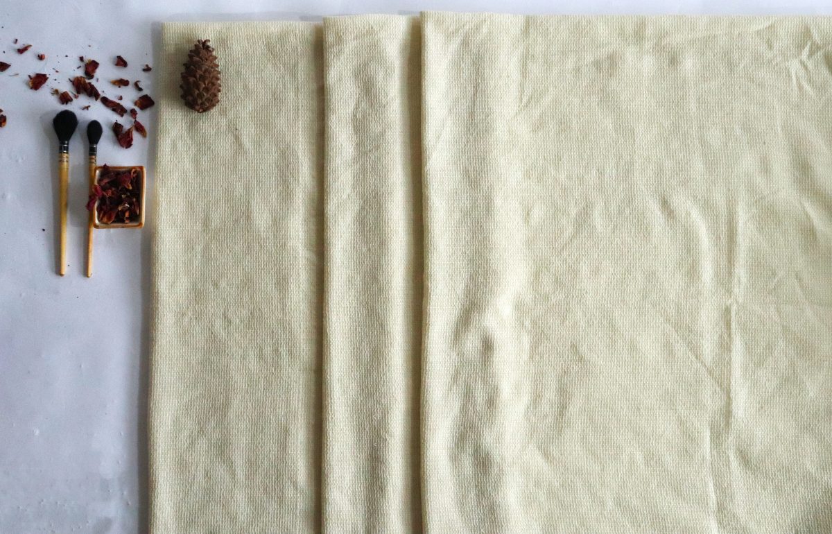 Woolen Mesh Fabric | 120s Count | 152cm Wide | Greige Finish | By The Yard - Image 1