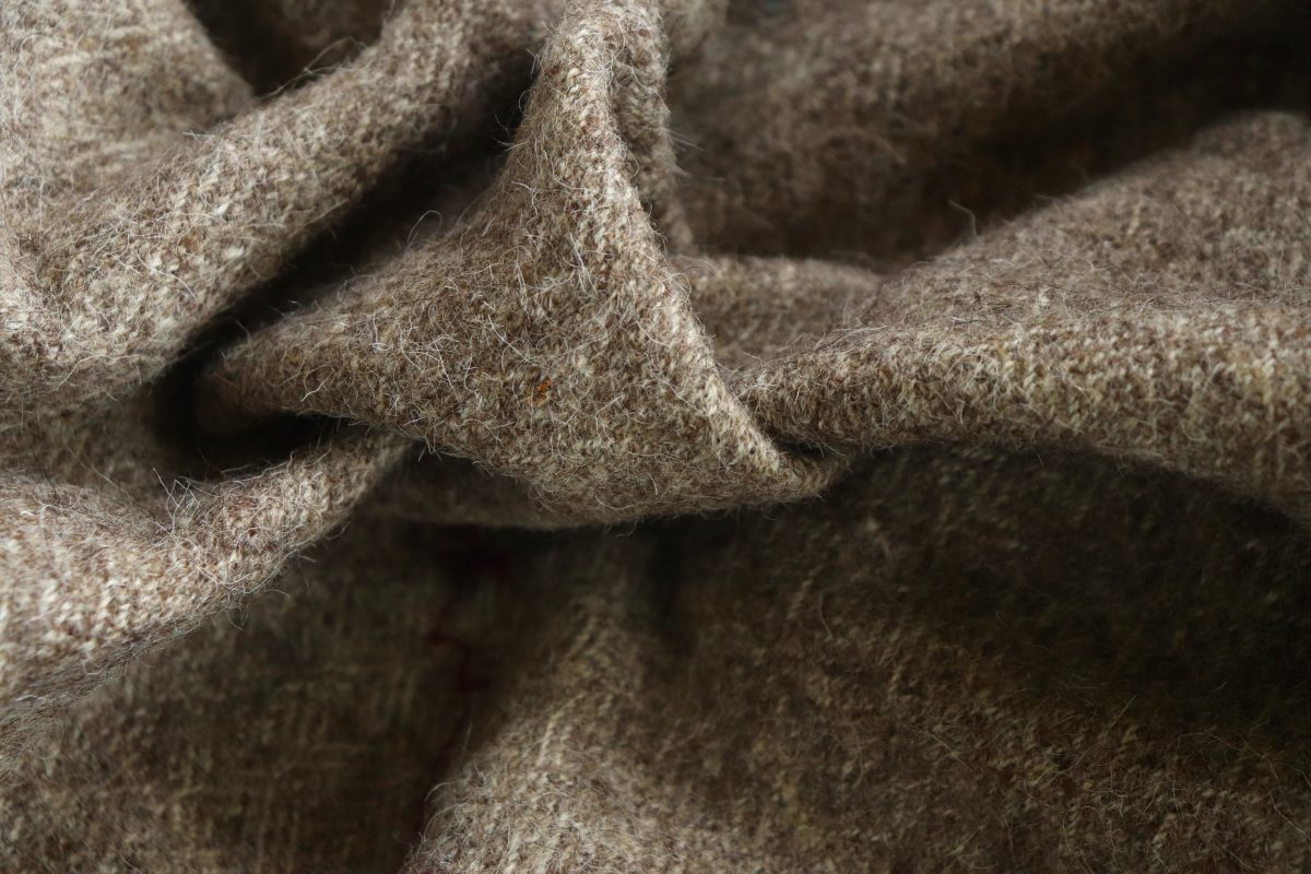 Organic Himalayan Sheep Wool Fabric | 79cm Wide | Greige Finish - Image 2