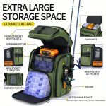 Fishing Backpack with Rod Holder & Tackle Box - Image 3