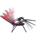 Delux Zero gravity chair, multi-color-red - Image 5
