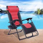 Delux Zero gravity chair, multi-color-red - Image 2