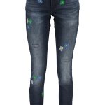 DESIGUAL WOMEN'S DENIM JEANS BLUE