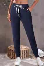 Drawstring Waist Joggers - Image 18