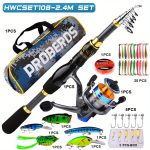 Fishing Rod Reel Combo Kit with Lures and Bag - Image 3