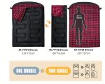 2 Person Double Sleeping Bag for Camping (220x150cm) - Image 5