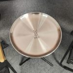 Outdoor Camping Coffee Table with Tripod Base - Image 3