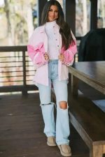 Dual-Tone Delight Corduroy Shacket - Image 5