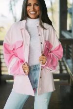 Dual-Tone Delight Corduroy Shacket - Image 4