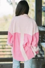 Dual-Tone Delight Corduroy Shacket - Image 2