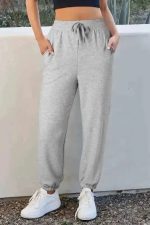 SnugFit Fleece Lined Joggers - Light Grey