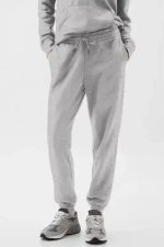 SnugFit Fleece Lined Joggers - Light Grey - Image 3