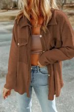 Winter Knit Shacket with Chest Pockets - Image 26