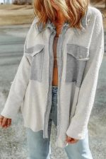 Winter Knit Shacket with Chest Pockets - Image 4