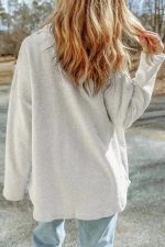 Winter Knit Shacket with Chest Pockets - Image 2