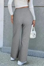 EasyTone Fleece Lined Trousers - Light Grey - Image 2