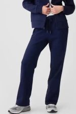 EasyTone Fleece Lined Trousers - Navy Blue - Image 5