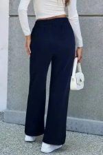 EasyTone Fleece Lined Trousers - Navy Blue - Image 2