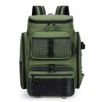 Fishing Backpack with Rod Holder & Tackle Box