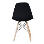 4 kusová sada moderních jídelních židlí ve 4 barvách - černá - Image 5