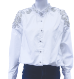 Woman's shirt with pearls - Image 2