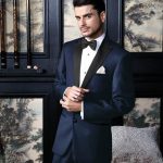 "Fitzgerald" Navy Tuxedo Jacket Peak (Separates)