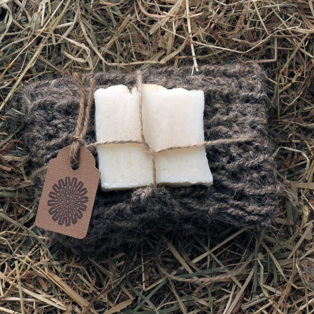 Goat Hair Bath Glove with Shea Butter Soap - Image 4