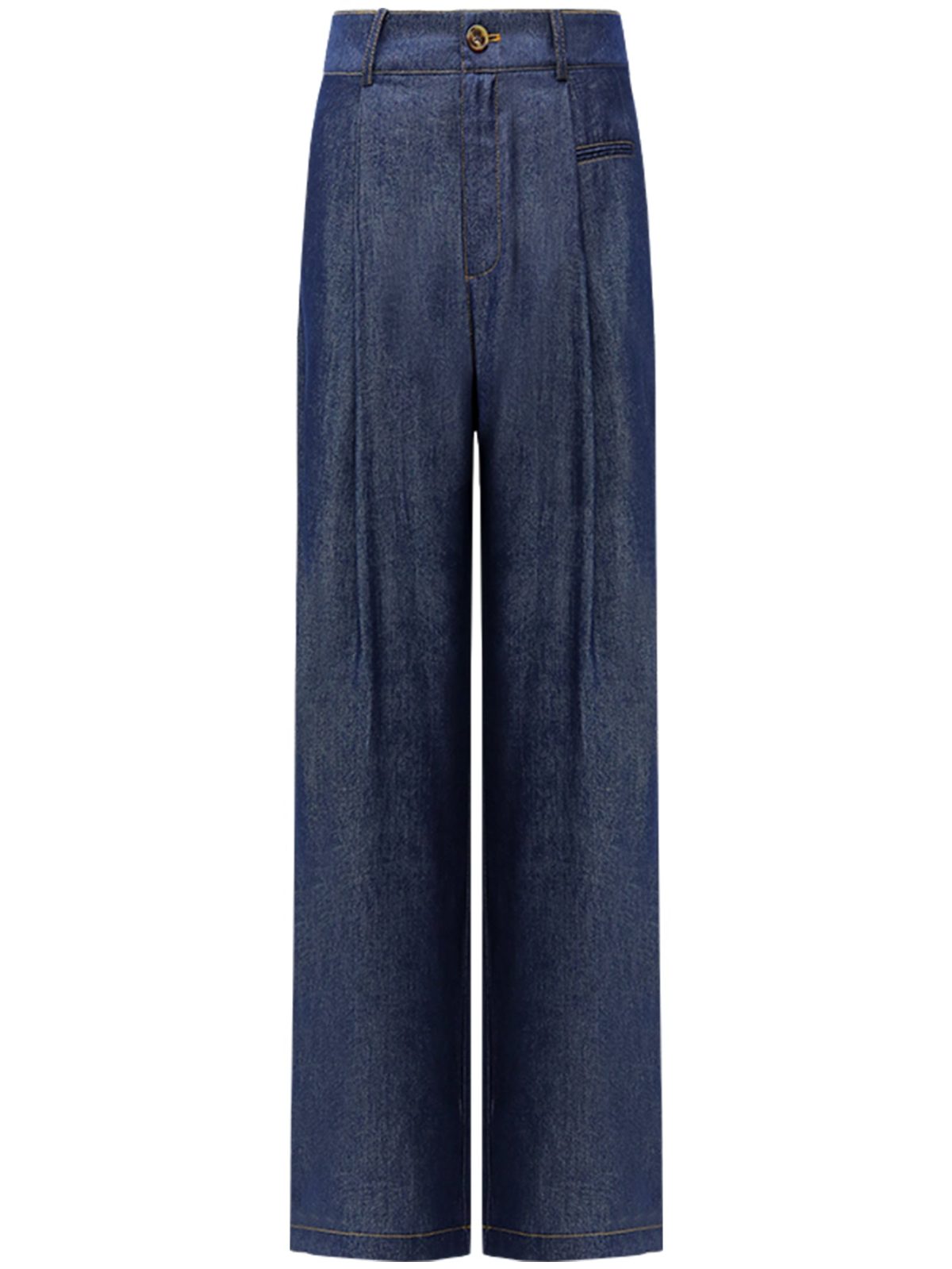 High Waisted Jeans in Navy - Image 4